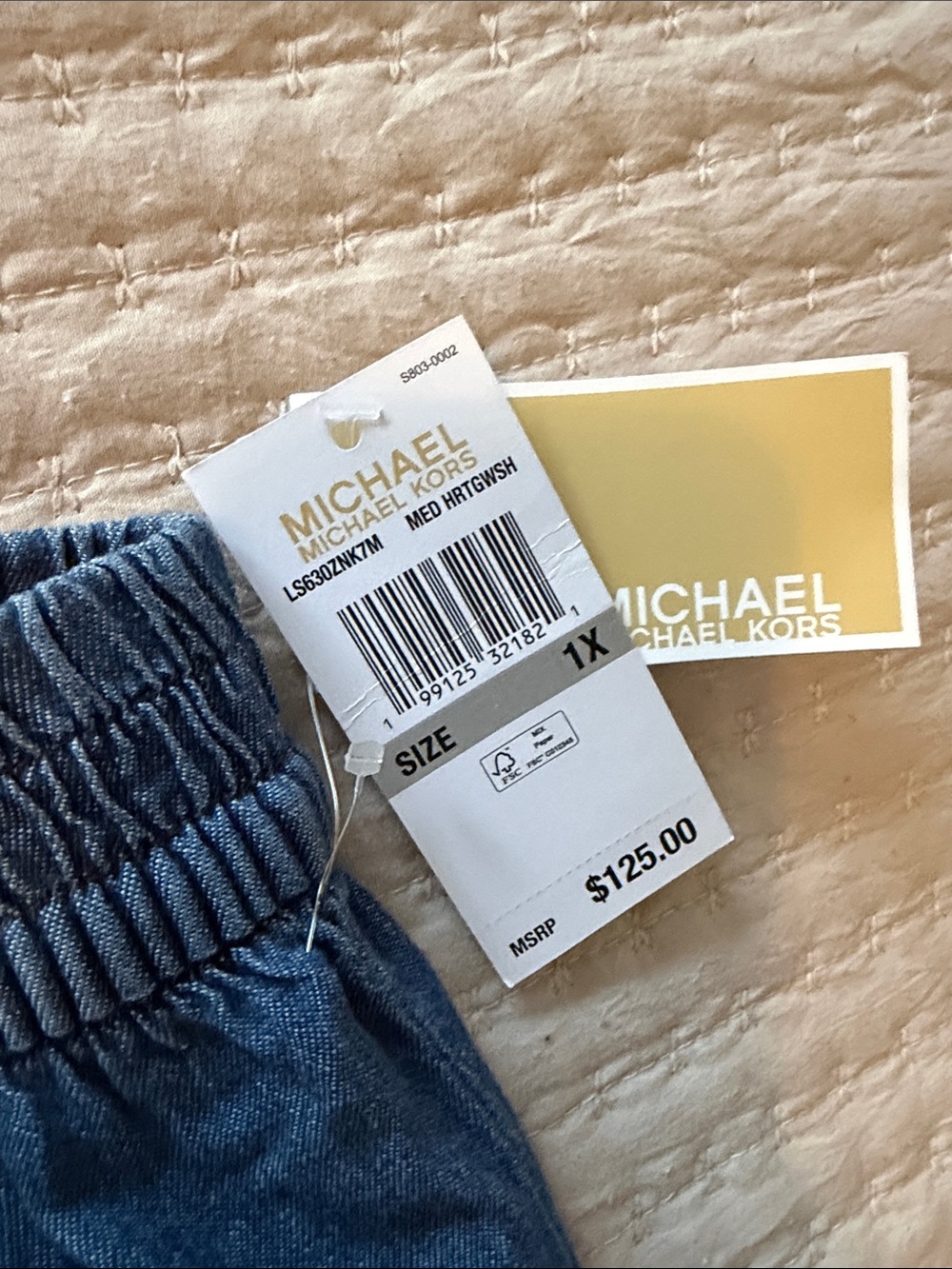 Michael Kors Wide-Leg Crop Pants Denim Pants NWT 1X - Darling Wide Hem❤️ - Picture 3 of 8